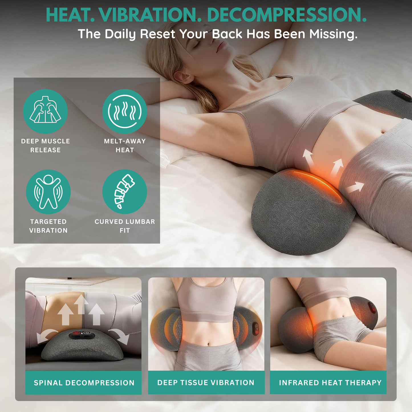 Essora Pro™ Lumbar Massage Pillow
